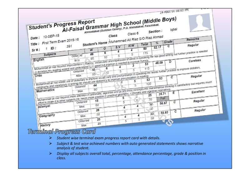 Student Progress Report